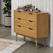 Cômoda 3 Gavetas em Madeira Maciça Linha Nórdica Yescasa