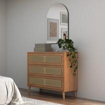 Cômoda 3 Gavetas Palha Espelho Superior 105cm 100% MDF TW57 Nature Dalla Costa Cômoda 3 Gavetas Palha Espelho Superior 105cm 100% MDF TW57 Nature Dalla Costa