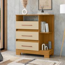 Cômoda 3G C/Nicho Quarto Moderna Premium Rack Off White Cômoda 3G C/Nicho Quarto Moderna Premium Rack Off White