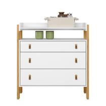 Cômoda 3Gav C/Nicho Fantasia Branco 4410 - Qmovi