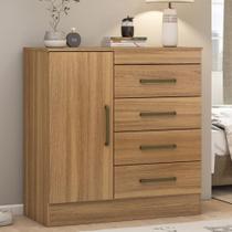 Cômoda 4 Gavetas 1 Porta Chile
