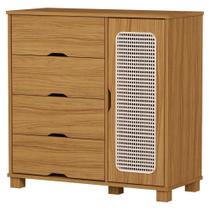 Comoda 4 Gavetas 1 Porta MDF 81 cm Clara Decmade Comoda 4 Gavetas 1 Porta MDF 81 cm Clara Decmade
