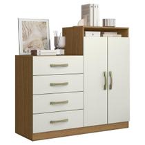 Comoda 4 Gavetas 2 Portas 115 Cm Londres Atacama Off White Armoveis Atacama Off White