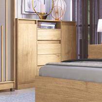 Cômoda 4 Gavetas 2 Portas Alba para Quarto