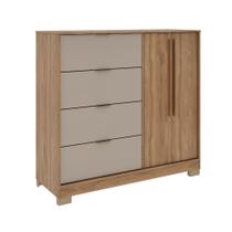 Cômoda 4 Gavetas 2 Portas Carraro Freijó c/ Avelã Cômoda 4 Gavetas 2 Portas Carraro Freijó c/ Avelã