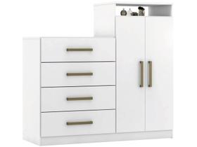 Cômoda 4 Gavetas 2 Portas Demóbile Aurea