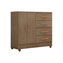 Cômoda 4 Gavetas 2 Portas Lite Organizadora Multiuso Com Pés Cômoda 4 Gavetas 2 Portas Lite Organizadora Multiuso Com Pés
