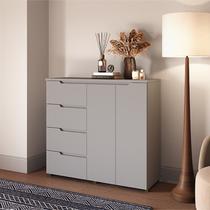 Cômoda 4 Gavetas 2 Portas para Dormitório Línea