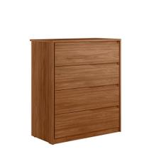 Cômoda 4 Gavetas Átria Nogueira Touch - Demartêz