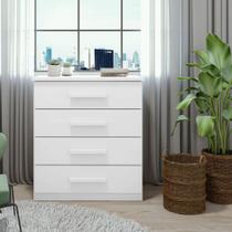 Cômoda 4 Gavetas Baião Lopas Cômoda 4 Gavetas Baião Lopas