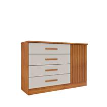 Comoda 4 Gavetas Barcelona Ripado - Tcil Comoda 4 Gavetas Barcelona Ripado - Tcil