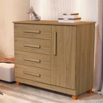 Cômoda 4 Gavetas com Sapateira 100% MDF Várias Cores Grécia