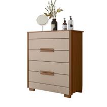 Comoda 4 Gavetas Dhara 86 cm Moval Comoda 4 Gavetas Dhara 86 cm Moval