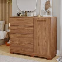 Cômoda 4 Gavetas e 1 Porta Malu Panan Cômoda 4 Gavetas e 1 Porta Malu Panan