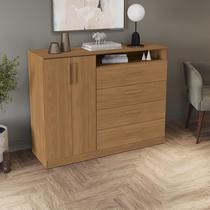 Cômoda 4 Gavetas e 2 Portas Kappesberg T266 cor Canela