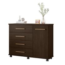 Cômoda 4 Gavetas Flora 4130 Ébano Touch Demóbile