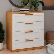 Cômoda 4 Gavetas Madri com Frentes Provençais 100% Mdf