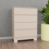 Cômoda 4 Gavetas Maia 97cm x 71,5cm x 45,3cm Bege/Duna Cômoda 4 Gavetas Maia 97cm x 71,5cm x 45,3cm Bege/Duna