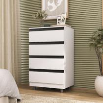 Cômoda 4 Gavetas Moderno Quarto