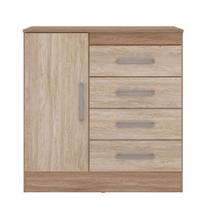 Cômoda 4 Gavetas Montevideu 4290 Nogal / Vanilla Touch Demóbile