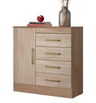 Cômoda 4 Gavetas Montevidéu Nogal Vanilla Touch 4290 Demóbile