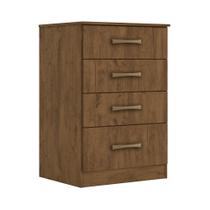 Cômoda 4 Gavetas MS913 Castanho Wood 913331 Moval