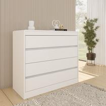 Cômoda 4 Gavetas Orgânica Luna 100% MDF 91cm Yescasa Cômoda 4 Gavetas Orgânica Luna 100% MDF 91cm Yescasa