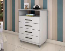 Cômoda 4 Gavetas Paris - CHF Móveis - Branco