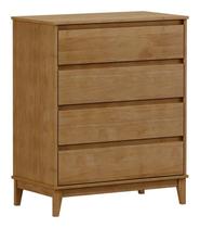 Comoda 4 Gavetas Prata Freijó - FN Comoda 4 Gavetas Prata Freijó - FN