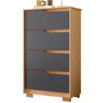 Cômoda 4 Gavetas Usinadas Sara Freijó/titanium