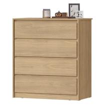 Comoda 4 GV 89 cm Corrediças Telescopicas CO027 Castanho MXM Comoda 4 GV 89 cm Corrediças Telescopicas CO027 Castanho MXM