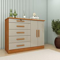 Cômoda 5 Gavetas 2 Portas 136cm Istambul Cômoda 5 Gavetas 2 Portas 136cm Istambul