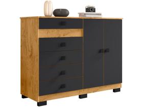 Cômoda 5 Gavetas 2 Portas Araplac Mal