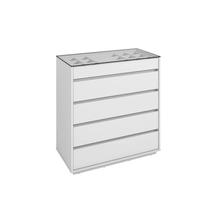 Comoda 5 Gavetas Belize Branco - Casa D Comoda 5 Gavetas Belize Branco - Casa D