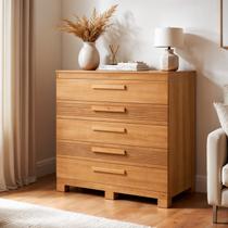 Cômoda 5 Gavetas com Detalhes Fresadas Cômoda 5 Gavetas com Detalhes Fresadas