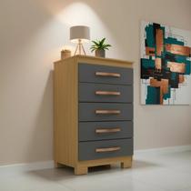 Cômoda 5 Gavetas Compacta para Quarto