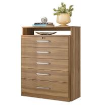 Cômoda 5 Gavetas Triunfo 5090 Amêndola Touch Demóbile