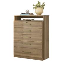 Cômoda 5 Gavetas Triunfo Amêndola Touch 5090 Demóbile