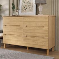 Cômoda 6 Gavetas 100% MDF Logan Yescasa