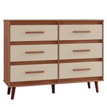 Comoda 6 Gavetas 120 cm Mila Mobbs Comoda 6 Gavetas 120 cm Mila Mobbs