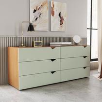 Cômoda 6 Gavetas 63,1x150,1x46 Cm Porto Cômoda 6 Gavetas 63,1x150,1x46 Cm Porto