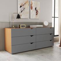 Cômoda 6 Gavetas 63,1x150,1x46 Cm Porto Cômoda 6 Gavetas 63,1x150,1x46 Cm Porto