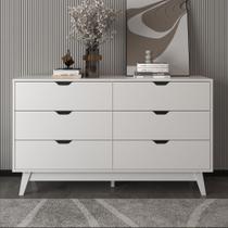 Cômoda 6 Gavetas Branco - Tecno Mobili