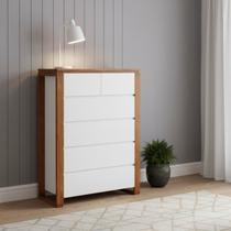 Cômoda 6 Gavetas em Madeira Maciça e Mdf Craft