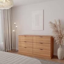 Cômoda 6 Gavetas Hera CabeCasa MadeiraMadeira Louro