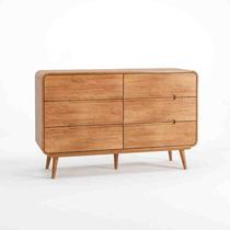 Cômoda 6 Gavetas Kairos Champagne Seiva Móveis