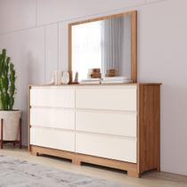 Cômoda 6 Gavetas Layla com Espelho Casa 812