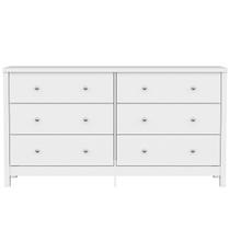 Cômoda 6 Gavetas Quarto Bebê Infantil Casal Solteiro Multifuncional Grande Branca Cômoda 6 Gavetas Quarto Bebê Infantil Casal Solteiro Multifuncional Grande Branca