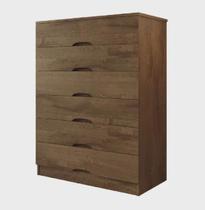 Cômoda 6 Gavetas Sevilha Made Marcs Braúna