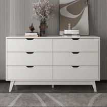 Cômoda 6 Gavetas Tecno Mobili CM8044, Branco 136 cm Cômoda 6 Gavetas Tecno Mobili CM8044, Branco 136 cm